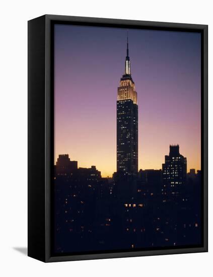The Empire State Building, New York, New York State, USA-Christina Gascoigne-Framed Stretched Canvas