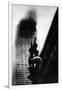 The Empire State Building, New York, on Fire, 1945-null-Framed Art Print