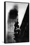 The Empire State Building, New York, on Fire, 1945-null-Framed Stretched Canvas