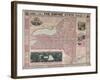 The Empire State (New York) with Central Park and New York City, 1862-null-Framed Giclee Print