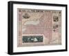The Empire State (New York) with Central Park and New York City, 1862-null-Framed Giclee Print