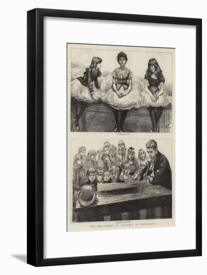 The Employment of Children in Pantomimes-Charles Paul Renouard-Framed Giclee Print