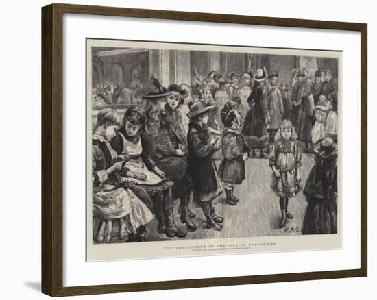 The Employment of Children in Pantomimes-Charles Paul Renouard-Framed Giclee Print