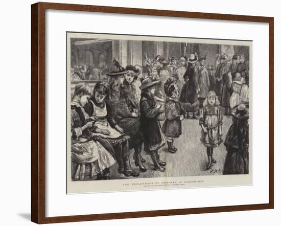 The Employment of Children in Pantomimes-Charles Paul Renouard-Framed Giclee Print