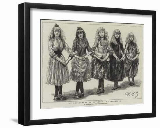 The Employment of Children in Pantomimes-Charles Paul Renouard-Framed Giclee Print