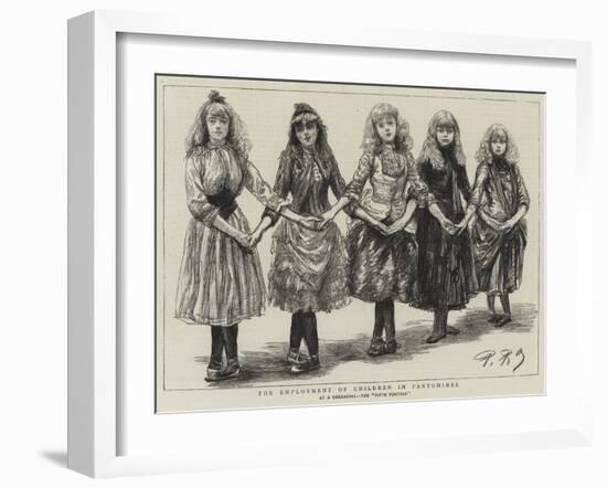 The Employment of Children in Pantomimes-Charles Paul Renouard-Framed Giclee Print