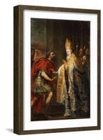 The Emporer Theodosius Before Saint Ambrose-Abraham Van Diepenbeck-Framed Giclee Print