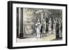 The Empress and Her Attendants Proceeding to the Temple from the Mulberry Grove, 1847-JW Giles-Framed Giclee Print