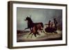 The Empress Elizabeth in a Sledge-Alexander Ivanovich Sauerweid-Framed Giclee Print