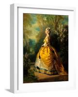 The Empress Eugenie, 1854 (Oil on Canvas)-Franz Xaver Winterhalter-Framed Giclee Print