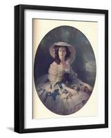 The Empress Eugenie, 1857-Franz Xaver Winterhalter-Framed Giclee Print