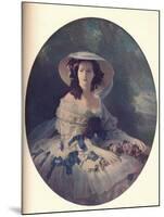 The Empress Eugenie, 1857-Franz Xaver Winterhalter-Mounted Giclee Print