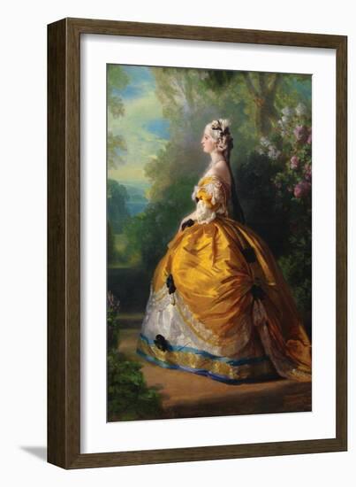 The Empress Eugénie (Eugénie De Montijo, 1826–1920, Condesa De Teba)-Franz Xaver Winterhalter-Framed Art Print