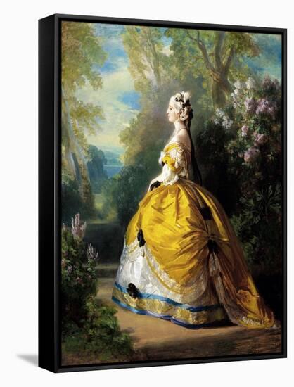 The Empress Eugénie (Eugénie De Montijo)-Franz Xaver Winterhalter-Framed Stretched Canvas