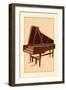 The Empress Harpsichord-null-Framed Art Print