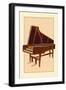 The Empress Harpsichord-null-Framed Art Print