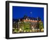 The Empress Hotel at Night, Victoria, Vancouver Island, British Columbia, Canada, North America-Martin Child-Framed Photographic Print