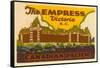 The Empress Luggage Label-null-Framed Stretched Canvas