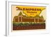 The Empress Luggage Label-null-Framed Giclee Print