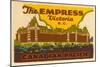 The Empress Luggage Label-null-Mounted Premium Giclee Print