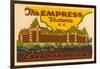 The Empress Luggage Label-null-Framed Giclee Print