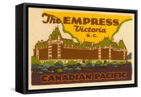 The Empress Luggage Label-null-Framed Stretched Canvas