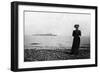 The Empress Maria Feodorovna Looking at a Danish Naval Vessel Off Hvidovre, Denmark, 1908-null-Framed Giclee Print