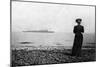 The Empress Maria Feodorovna Looking at a Danish Naval Vessel Off Hvidovre, Denmark, 1908-null-Mounted Giclee Print