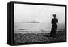The Empress Maria Feodorovna Looking at a Danish Naval Vessel Off Hvidovre, Denmark, 1908-null-Framed Stretched Canvas