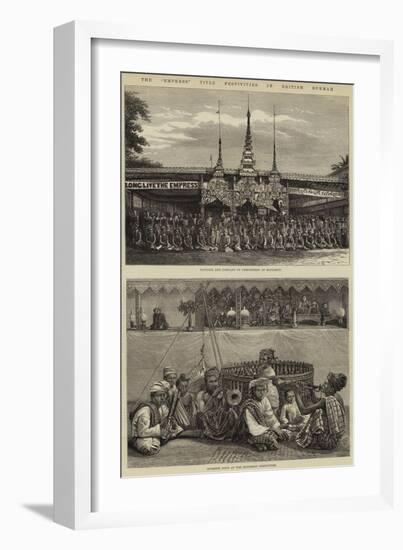 The Empress Title Festivities in British Burmah-null-Framed Giclee Print