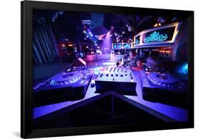 The Empty Space With Equipment For Dj Mixes Music-Paha_L-Framed Premium Photographic Print