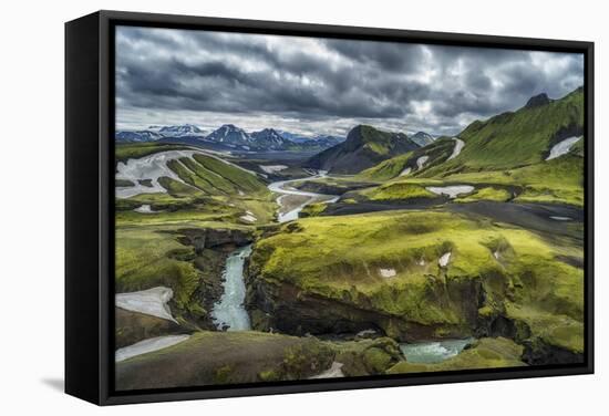 The Emstrua River, Thorsmork, Iceland-Arctic-Images-Framed Stretched Canvas