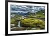 The Emstrua River, Thorsmork with the Krossarjokull Glacier in the Background, Iceland-Ragnar Th Sigurdsson-Framed Photographic Print