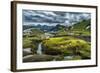 The Emstrua River, Thorsmork with the Krossarjokull Glacier in the Background, Iceland-Ragnar Th Sigurdsson-Framed Photographic Print