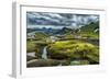 The Emstrua River, Thorsmork with the Krossarjokull Glacier in the Background, Iceland-Ragnar Th Sigurdsson-Framed Photographic Print