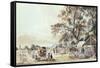 The Encampment in Hyde Park, 1780-Paul Sandby-Framed Stretched Canvas