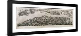 The Encampment of the English Forces Near Portsmouth During the Battle of the Solent, 1778-James Basire-Framed Giclee Print