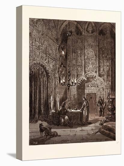 The Enchanted Castle-Gustave Dore-Stretched Canvas