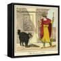 The Enchanted Cat - Prince Dorus-Charles Edmund Brock-Framed Stretched Canvas