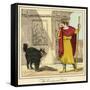 The Enchanted Cat - Prince Dorus-Charles Edmund Brock-Framed Stretched Canvas