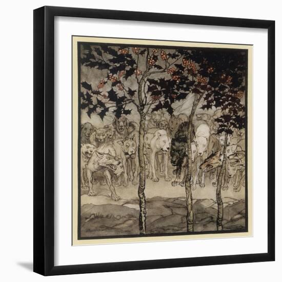 The Enchanted Cave-Arthur Rackham-Framed Art Print