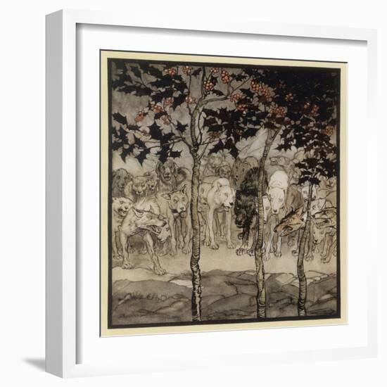 The Enchanted Cave-Arthur Rackham-Framed Art Print