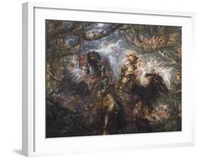 The Enchanted Forest, 1886-John Gilbert-Framed Giclee Print