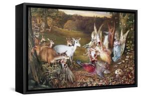 The Enchanted Forest-John Anster Fitzgerald-Framed Stretched Canvas