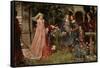 The Enchanted Garden, c.1916-17-John William Waterhouse-Framed Stretched Canvas