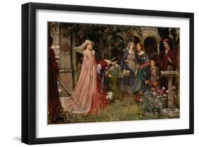 The Enchanted Garden, c.1916-17-John William Waterhouse-Framed Giclee Print