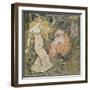 The Enchanter Merlin and the Fairy Vivien in the Forest of Broceliande-Theophile Alexandre Steinlen-Framed Giclee Print