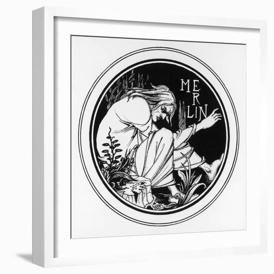 The Enchanter-Aubrey Beardsley-Framed Art Print