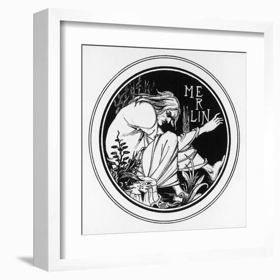 The Enchanter-Aubrey Beardsley-Framed Art Print