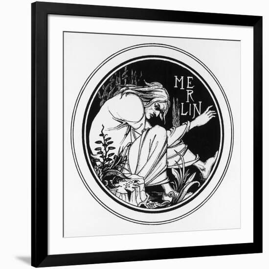 The Enchanter-Aubrey Beardsley-Framed Art Print